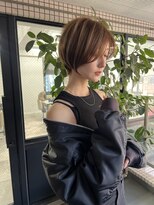 ネイロ 錦糸町(NeiRo)&nbsp;魅力倍増カールセミディシアーカラーダークアッシュショートヘア