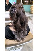 ポニーテールヘアセット