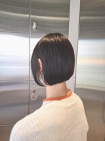 オーガニック リブ 川越(organic+live)&nbsp;ミニボブ×暗髪×切りっぱなし×外ハネくびれ×20代30代小顔