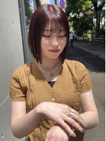 ルース(LOOSE)&nbsp;【ユウダイ】ミニボブ  ボルドー