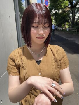 ルース(LOOSE) 【ユウダイ】ミニボブ  ボルドー