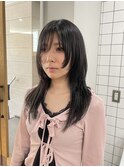 顔まわり可愛いロングウルフ