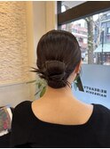 カチモリタイトヘア/結婚式お呼ばれ/恵比寿ヘアセット