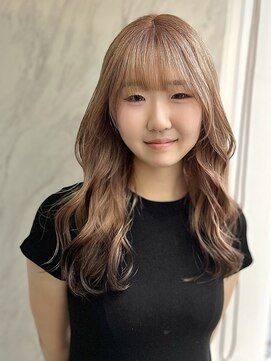 ヴァイス 渋谷店(VAICE) ミルクティーベージュ/ブラウンの裾カラー