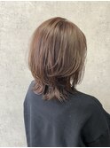 レイヤースタイル×ベージュカラー