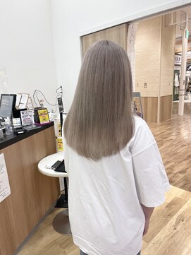 【ブリーチカラー】ミルクティーグレージュ