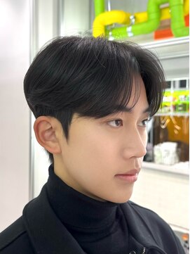 ノラキチジョウジ(NORA KICHIJOJI) カルマパーマダウンパーマツーブロックワックスなし韓国マッシュ