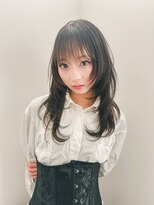 シラフ(SHIRAF)&nbsp;レイヤーカット/ハッシュカット/グレージュ/ミディアムレイヤー