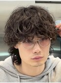 渋谷シャドウパーマ無造作パーマ癖毛風パーマメンズマッシュ
