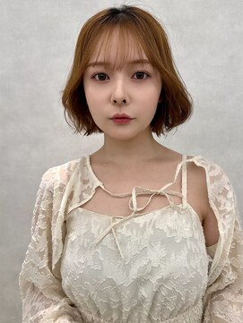アッシュ 新杉田店(Ash) 新杉田レイヤーカット韓国ダブルカラー顔周り前髪カットボブ