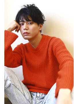 リノ エヘウ(Lino eheu) ツイストパーマ七三オールバックマッシュウルフスリークショート