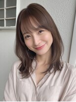 コトンアトリエ 人形町(COTON atelier) ミルクティーブロンド/ダークブルー/デジタルパーマ/人形町駅