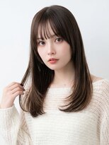 アッシュ 成増店(Ash)&nbsp;【透明感抜群】シルキーベージュの艶髪レイヤーセミロング