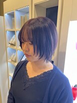 カノエ 山口小郡店(canoe) ワインレッド×レイヤーショート