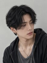 ベル 新宿(Belle)&nbsp;フェザーパーマニュアンスパーマカルマヘア韓国風センターパート