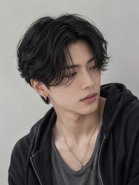 ベル 新宿(Belle) フェザーパーマニュアンスパーマカルマヘア韓国風センターパート