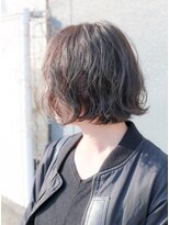 ホワイトルーム(White Room)&nbsp;ブルーアッシュ＋切りっぱなしボブ