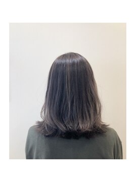 クラップス 横須賀中央店(CLAPS) 切りっぱなしボブ/ハイライト/ダークグレージュニュアンスカラー