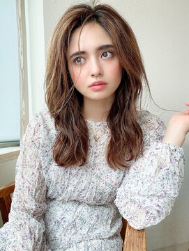 アフロート ディル(AFLOAT D'L) アフロートeri大人可愛いセミロングレイヤー巻き髪スタイル