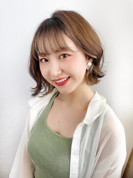 ハピネス 王寺店(Happiness) 20代　外ハネボブ　韓国ヘア　シースルーバング　小顔