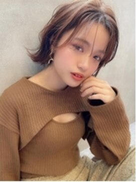 アグ ヘアー トロワ 加古川店(Agu hair trois) 《Agu hair》前髪長めの色っぽ外ハネボブ