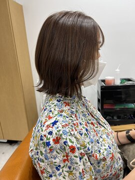 ネイロ 錦糸町(NeiRo) ボブカーキグレージュマッシュショート大人かわいい