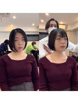 メモリーズ 銀座(Memories) 前髪作って似合わせショートヘア 銀座駅