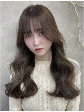 ロンド クラン 岡崎(Lond Clan) カーキグレージュ/ 韓国ヘア /顔まわりカット