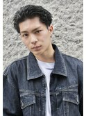 ワイルドアップバング刈り上げツーブロックオールバック