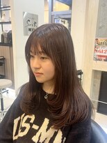 ヘアアンドメイク シークネクスト(HAIR&MAKE SeeK NEXT) チョコブラウンカラー！レイヤースタイル！