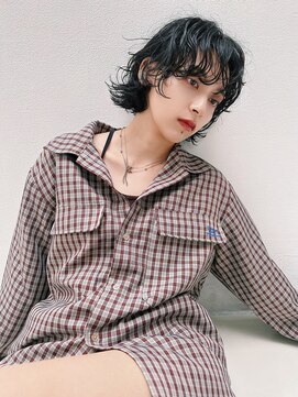 ホロ(hollo) ウルフショートパーマ プードルパーマ