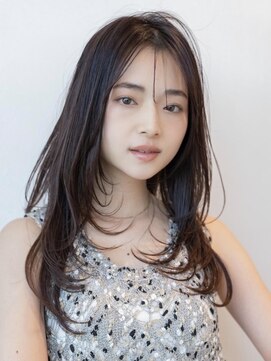 ケアリー 調布(Carelly) 大人かわいい前髪セシルカットココアブラウンフリンジウェーブ