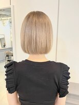 ラム(L'am)&nbsp;ボブ/カット/カラー/ハイトーン/ミルクティー