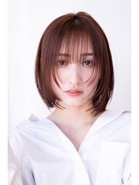 ドットハリス(.Hallis) 大人可愛いレイヤーボブ/2wayバング/アッシュベージュ