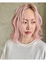 ディレクション(Direction)&nbsp;ペールピンク　派手髪　デザインカラー