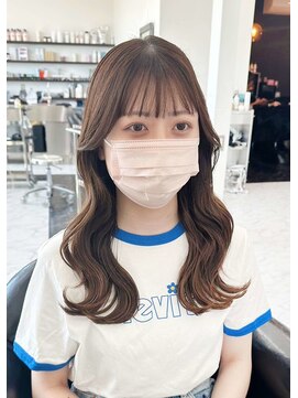 ディーン 岡崎店(DEAN) ニュアンスカラー韓国ラベンダーミルクティーフェミニンロング