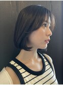 前髪あり　内巻きボブ