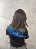 裾カラーブルー