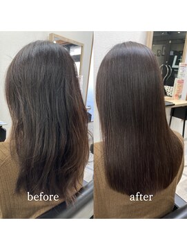 エルプラスヘアー(L+hair) 20代30代40代髪質改善トリートメント縮毛矯正透明感ロング