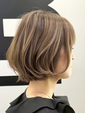 ブレス ヘアデザイン(BLESS hair design) 東静岡ショートボブくびれショートイルミナカラー顔周りレイヤー