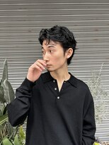 ヒュージ 表参道(huge)&nbsp;ニュアンスパーマ/フェザーショート/メンズパーマ/メンズカット