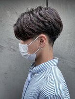 men's salon Gaudi 西宮北口店【メンズサロン ガウディ】【4月3日OPEN(予定)】 カルマパーマ×メンズ刈り上げツーブロック前下がりマッシュ