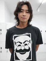 サンド 大阪梅田(sand) 透明感グレージュ×ハッシュカットミディアムボブ