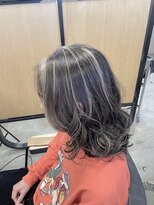 ハイク(HYKE)&nbsp;メンズロングゆるウェーブハイライト