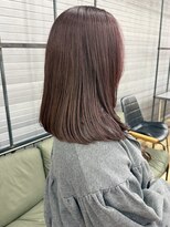 ロックス バイ マグ 松本(rocks BY MAG)&nbsp;春の大人可愛い◎ピンクブラウンレイヤー透明感×小顔ミディ