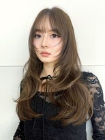 ミリバイアフロート(MIRI by AFLOAT) 【島田佑】ミディアムレイヤーカットグレージュ顔周りカット