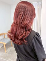 ミュラ(mulah)&nbsp;明るめ暖色カラーチェリーレッド＊ゆる巻きロングヘア/明大前