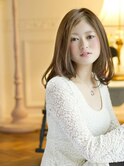【Lond】大人かわいい☆グレージュ鎖骨ミディ