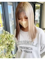 ガルボ ヘアー(garbo hair) #10代#20代#ブリーチ#2トーンカラー#ハーフカラー#人気