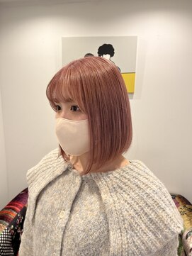 アンヘアー 元町三宮(UNHAIR) 前髪あり×ハイトーンカラー